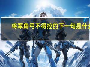 将军角弓不得控的下一句是什么