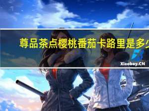 尊品茶点 樱桃番茄卡路里是多少