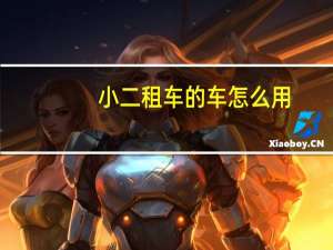 小二租车的车怎么用