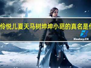 小伶玩具中的小伶悦儿夏天马树坤坤小葩的真名是什么 小伶的真名是什么