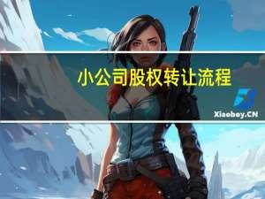 小公司股权转让流程