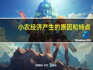 小农经济产生的原因和特点（小农经济产生的原因）