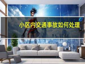 小区内交通事故如何处理