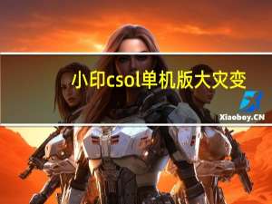 小印csol单机版大灾变（小印csol）