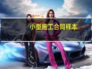 小型施工合同样本