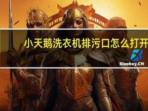小天鹅洗衣机排污口怎么打开