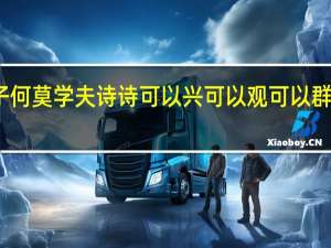 小子何莫学夫诗诗可以兴可以观可以群翻译读音（小子何莫学夫诗诗可以兴）