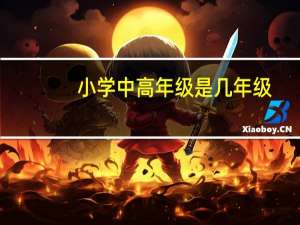小学中高年级是几年级