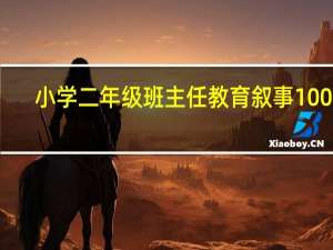 小学二年级班主任教育叙事100篇（小学二年级班主任教育小故事(400左右)）