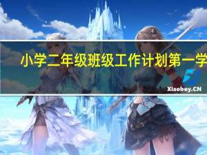 小学二年级班级工作计划第一学期（小学二年级班级工作计划）