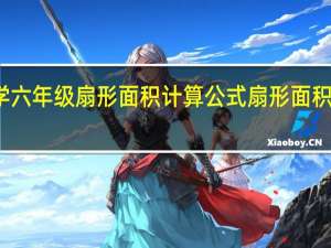 小学六年级扇形面积计算公式 扇形面积计算公式