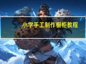 小学手工制作橱柜教程