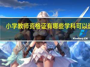 小学教师资格证有哪些学科可以选择