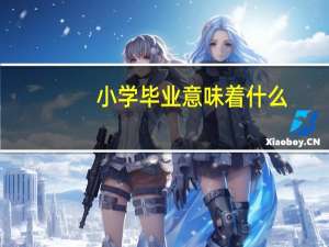 小学毕业意味着什么