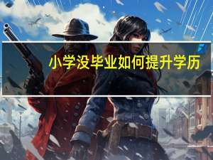 小学没毕业如何提升学历