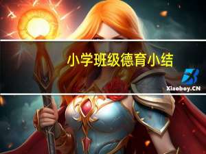 小学班级德育小结