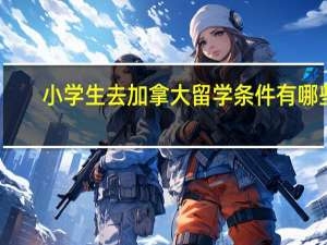 小学生去加拿大留学条件有哪些