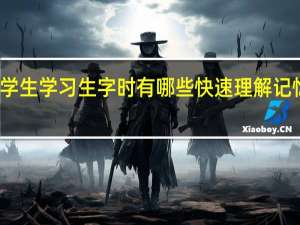 小学生学习生字时有哪些快速理解记忆的方法