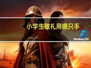 小学生敬礼用哪只手
