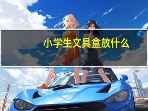 小学生文具盒放什么