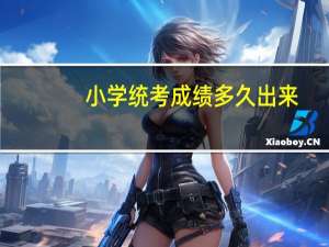 小学统考成绩多久出来（统考成绩多久出来）