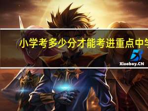 小学考多少分才能考进重点中学