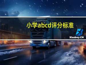 小学abcd评分标准