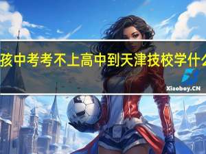 小孩中考考不上高中到天津技校学什么专业好
