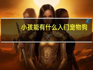 小孩能有什么入门宠物狗