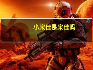 小宋佳是宋佳吗（宋佳和小宋佳）