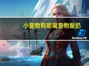 小宠物狗能喝宠物酸奶