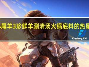 小尾羊 3珍鲜羊涮清汤火锅底料的热量是多少