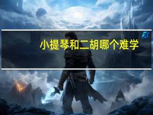 小提琴和二胡哪个难学