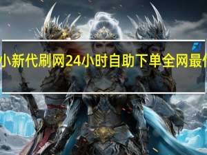 小新代刷网 24小时自助下单全网最低价ks