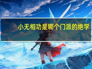 小无相功是哪个门派的绝学