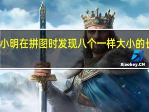 小明在拼图时发现八个一样大小的长方形（小明在拼图时发现8个一样大小的长方形）