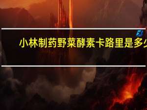小林制药 野菜酵素卡路里是多少