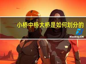 小桥中桥大桥是如何划分的（小桥中桥）