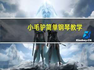 小毛驴简单钢琴教学（小毛驴简笔画）
