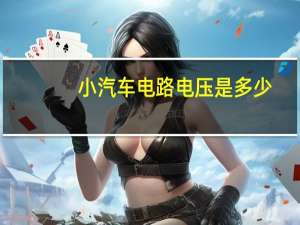 小汽车电路电压是多少