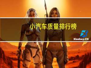 小汽车质量排行榜