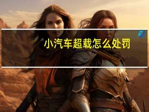 小汽车超载怎么处罚