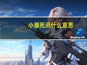 小潮死汛什么意思