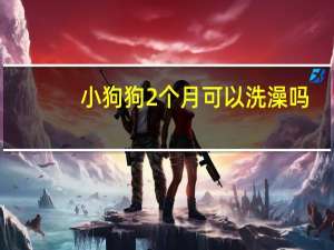 小狗狗2个月可以洗澡吗