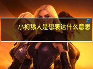 小狗舔人是想表达什么意思