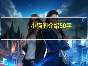 小猫的介绍50字（小猫介绍50字左右）