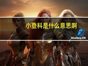 小登科是什么意思啊