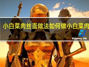 小白菜肉丝面做法 如何做小白菜肉丝面