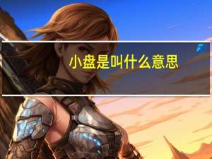 小盘是叫什么意思