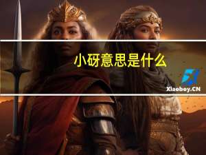 小砑意思是什么